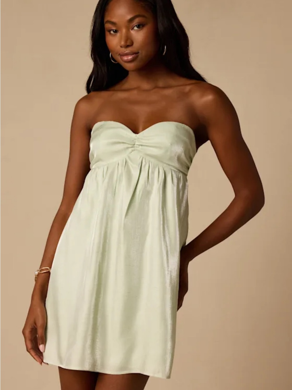 Clarissa Light Mint Tie-Back Mini
Dress